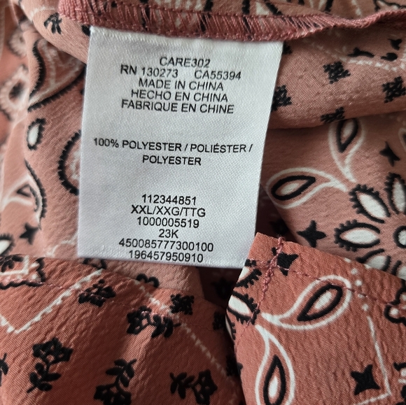 Wrangler retro tie back tank size 2xl NWT - Picture 8 of 9